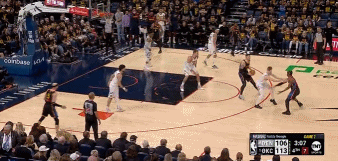 成名绝技！亚历山大击地妙传 哈滕跟进左手柔和抛投进筐！